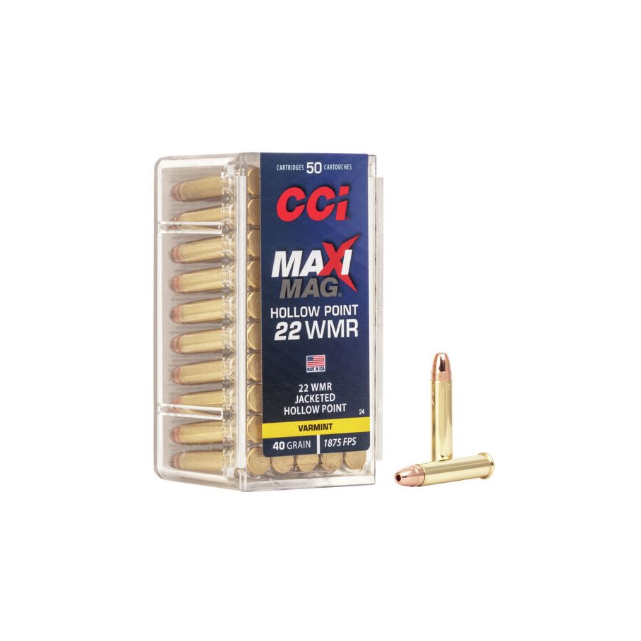 Rimfire Ammunition 22 WMR Maxi-Mag JHP 40 gr 50/box .22 WMR / 50 ST