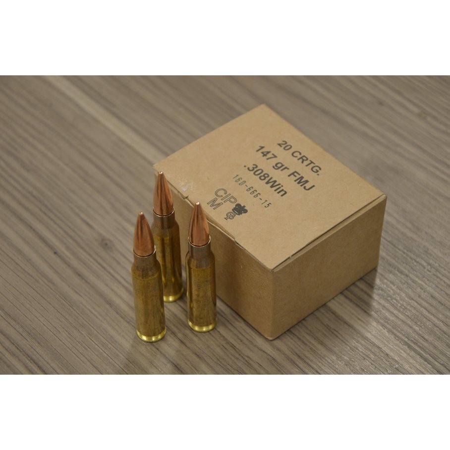 FMJ Övning .308 WIN / 147 GR / 9.5 G / 20 ST