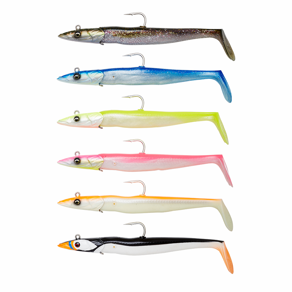 Sandeel V2 2-Pack Havsfiskebete GREEN SILVER / 21,5 CM / 140 GRAM