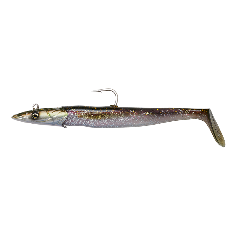 Sandeel V2 2-Pack Havsfiskebete GREEN SILVER / 21,5 CM / 140 GRAM