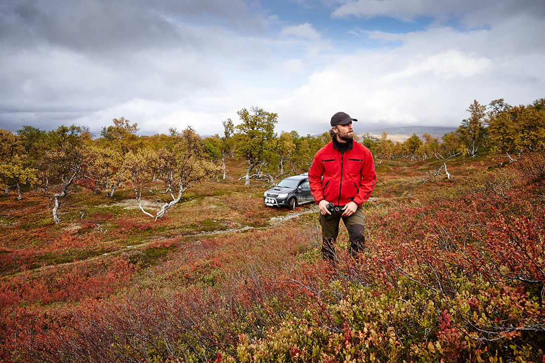 Kamko Fleece, Vändbar BRUN/RÖD / 3XL