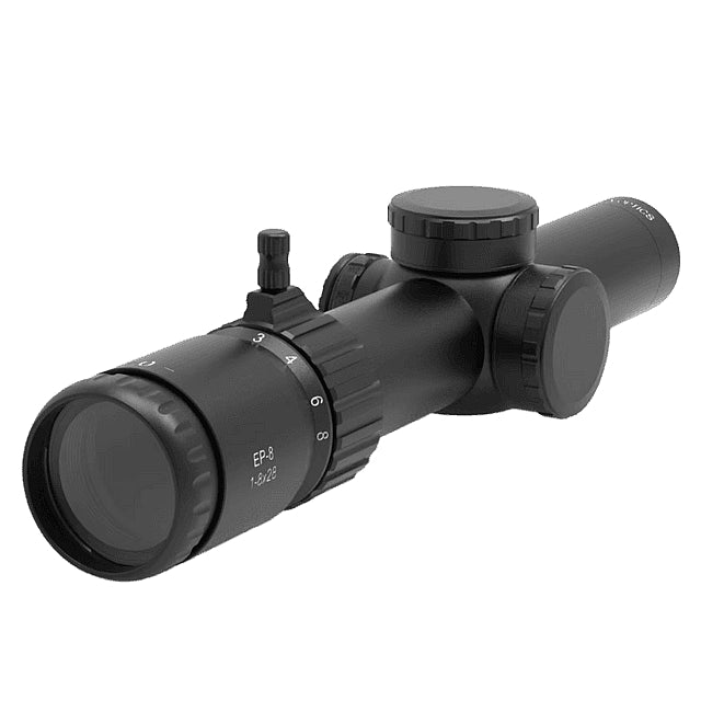 EP8 1-8x28 LPVO FFP KL BOX Belyst Kikarsikte 34 MM