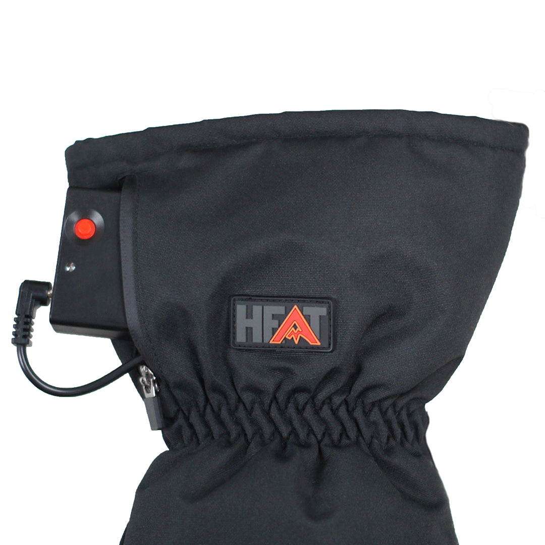 Värmehandske 5-finger AA-batteri SVART / L/XL