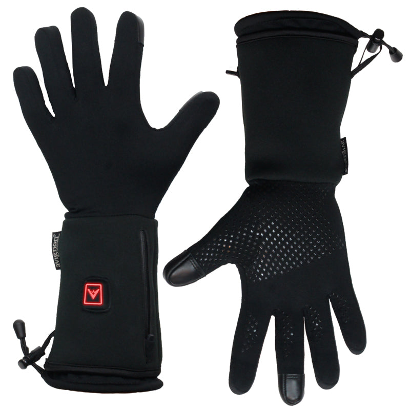 Värmeliner fingervante inkl powerbank BLACK / L/XL