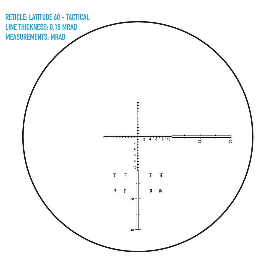 Latitude 15-45x65 MRAD taktisk tubkikare ONE SIZE