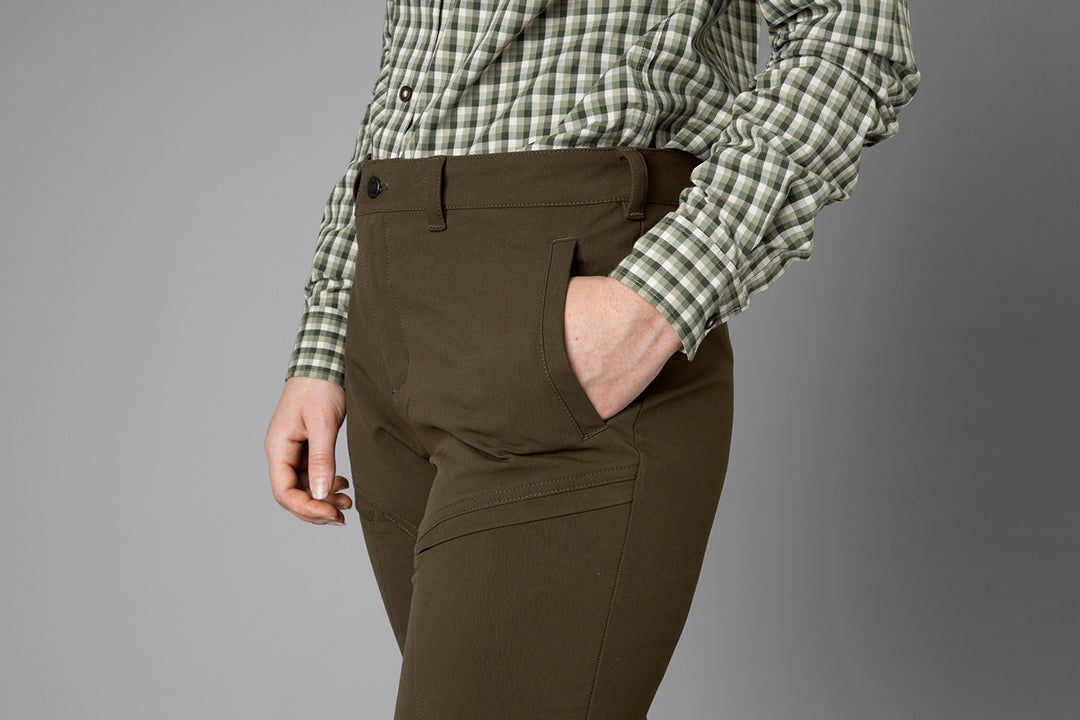 Retrieve Light Byxor - Dam DARK WARM OLIVE / 36