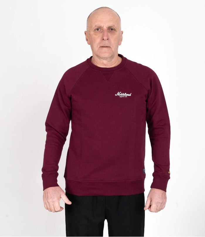 TGN Mini Script Crewneck DARK BURGUNDY / XS