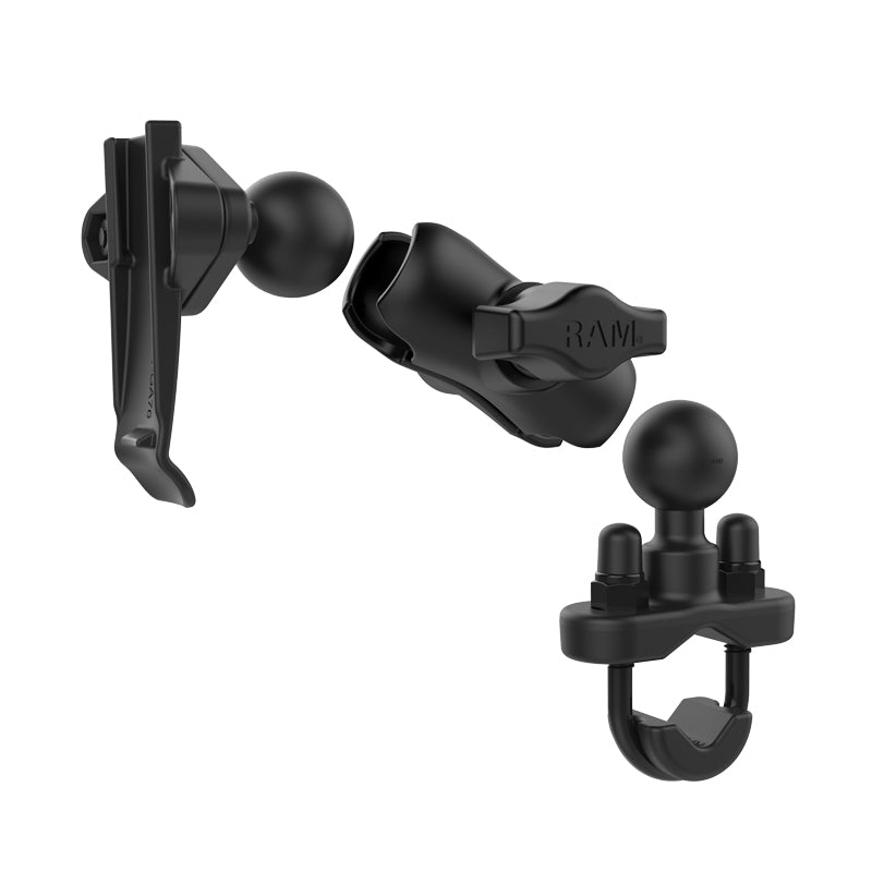 Garmin-fäste med ryggklämma med styrbom U-bult ONE SIZE