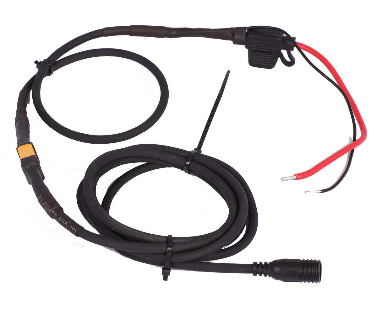 12V-kabel med vurpkontakt för en Superion SVART / ONE SIZE