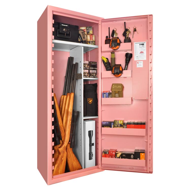 Vapenskåp SP 88 Inkl Led-belysning och frakt! PINK / NYCKELLÅS