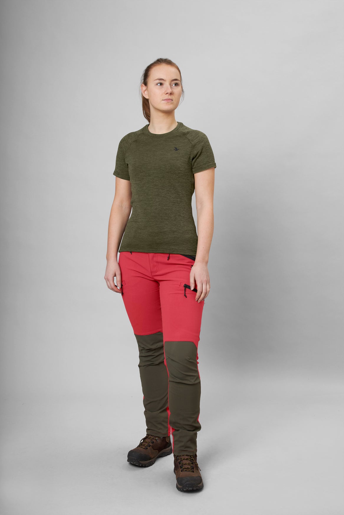 Active S/S T-Shirt Dam PINE GREEN / S