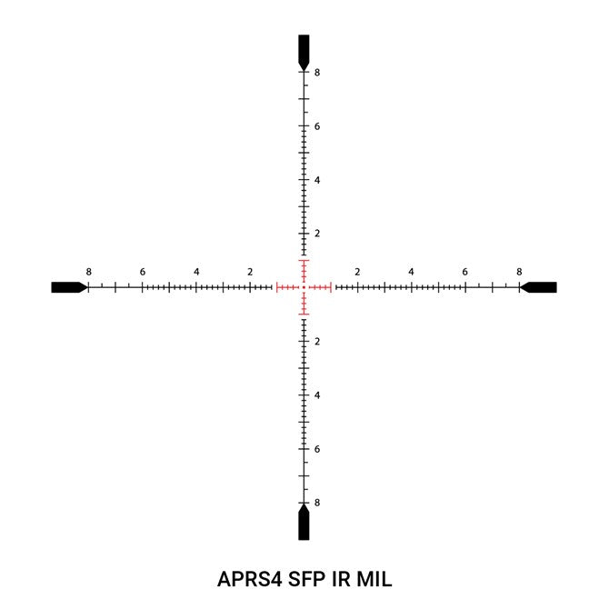 Midas BTR HD Tactical 4.5-27x50 Gen 2 SF SFP APRS4 Mil Illuminated RIKTMEDEL APRS4 & MIL/MOA MIL