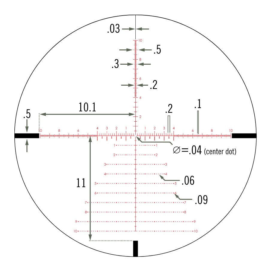 Viper PST Gen II 5-25x50 FFP EBR-7C MRAD Belyst Kikarsikte 30 MM