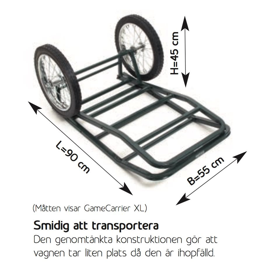 Hopfällbar Viltvagn i Metall, 16
