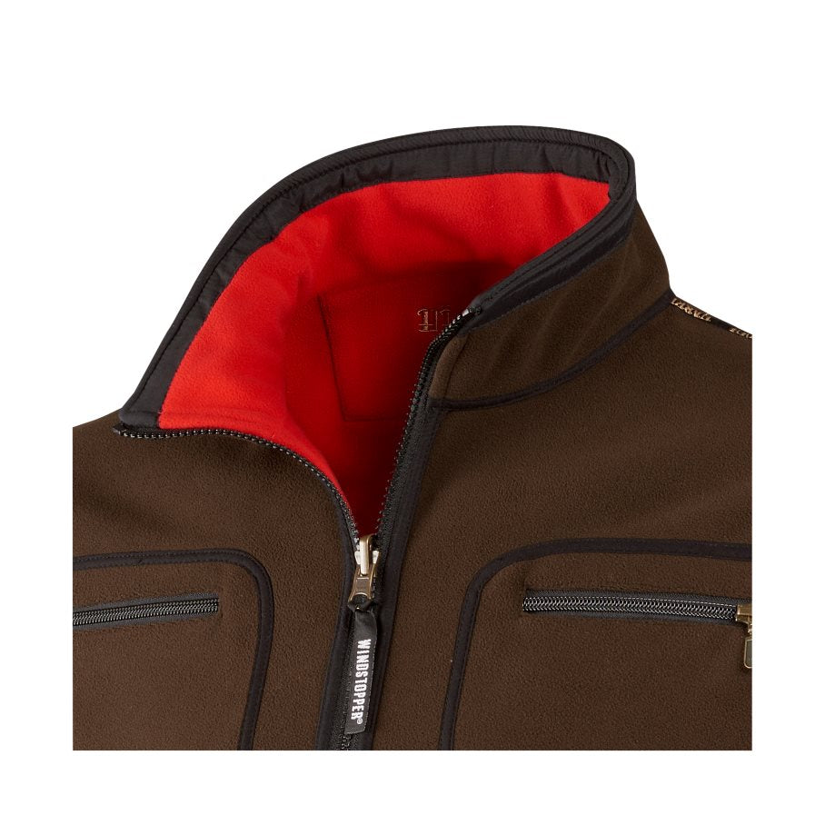 Kamko Fleece, Vändbar BRUN/RÖD / XXL