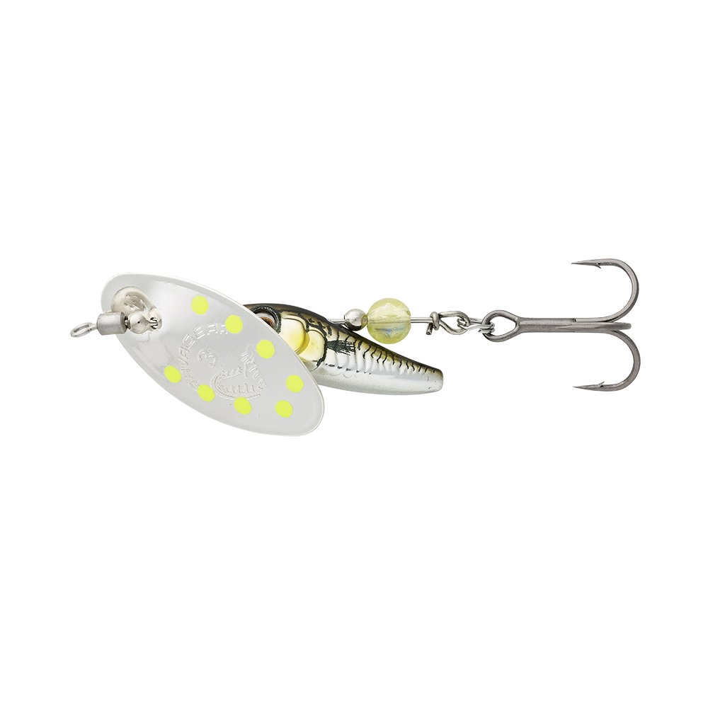 Sticklebait Spinner GREEN SILVER / #2