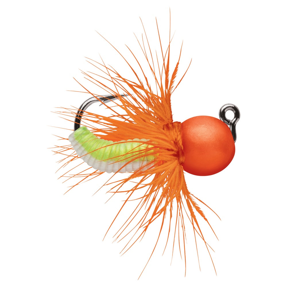 Tungsten Fly Jig 2-Pack GLOW ORANGE CHARTREUSE / 1,8 G