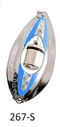 Spättablinken 68mm SILVER/BLÅ
