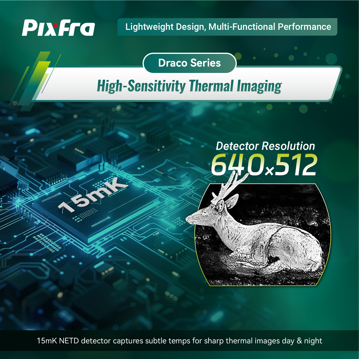 Draco D335N-4K Multispektral Värmekikare 384x288