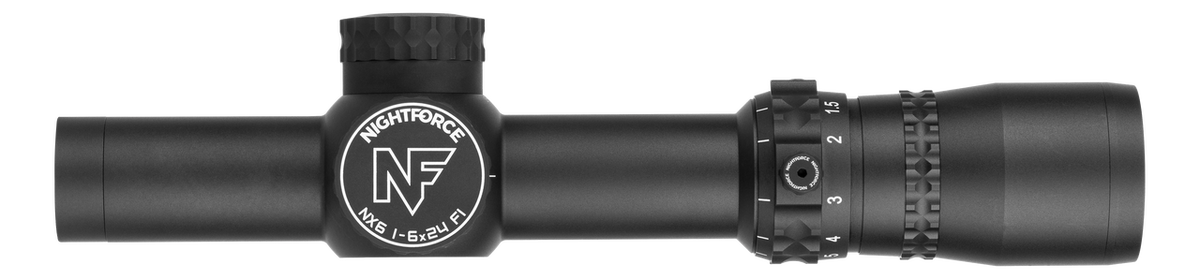 NX6 1-6x24 F1 FFP MIL Belyst Kikarsikte