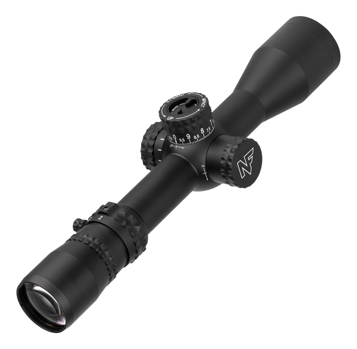 NX6 2-12x42 F1 FFP MIL Belyst Kikarsikte