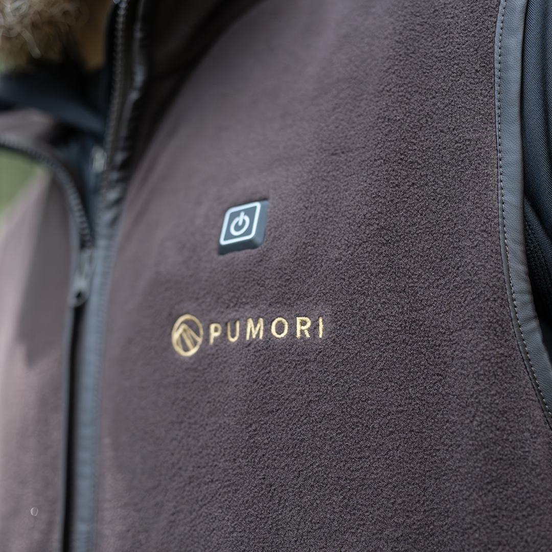 Pumori Fleece Värmeväst, inkl batteri