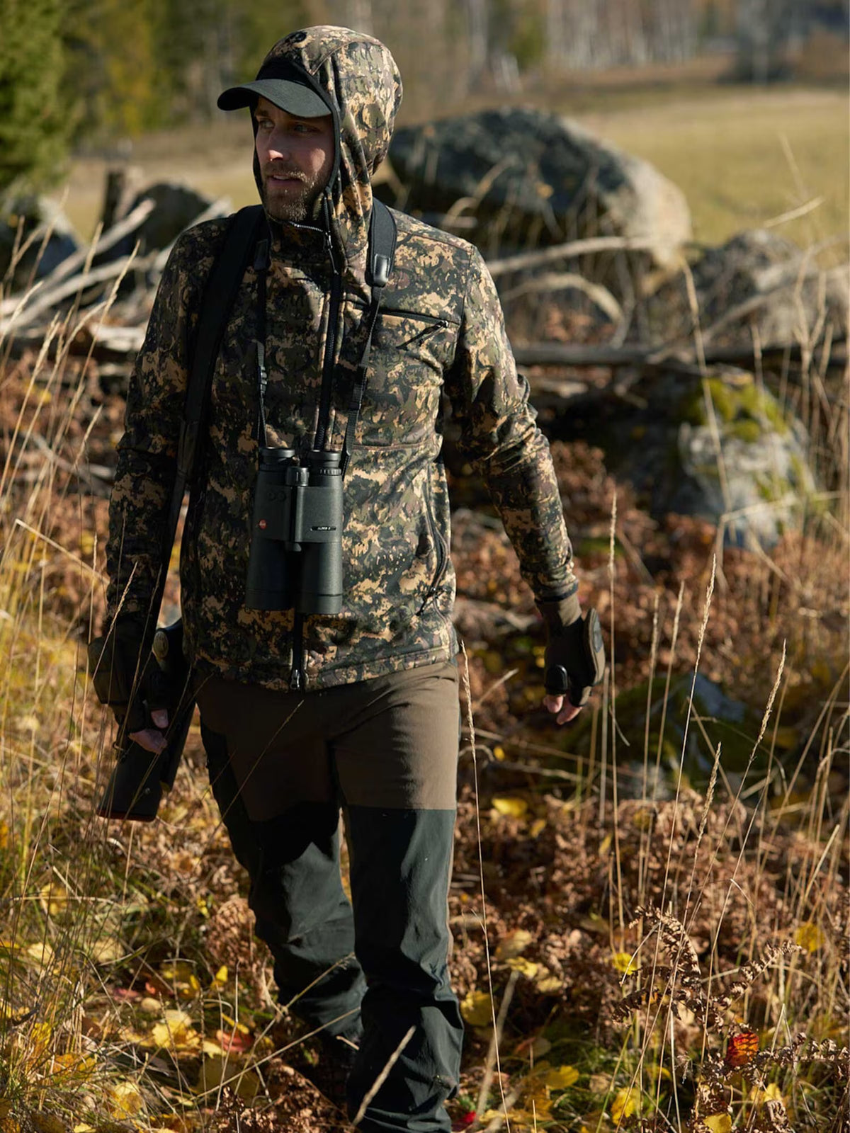 Hunter Stretch Zip Hoodie Men