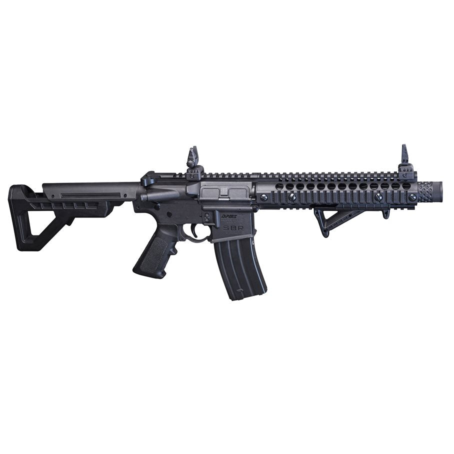 CO2 Luftgevär DPMS SBR 4,5 mm BB, Full Auto, Licensfritt SVART / 4.5 MM