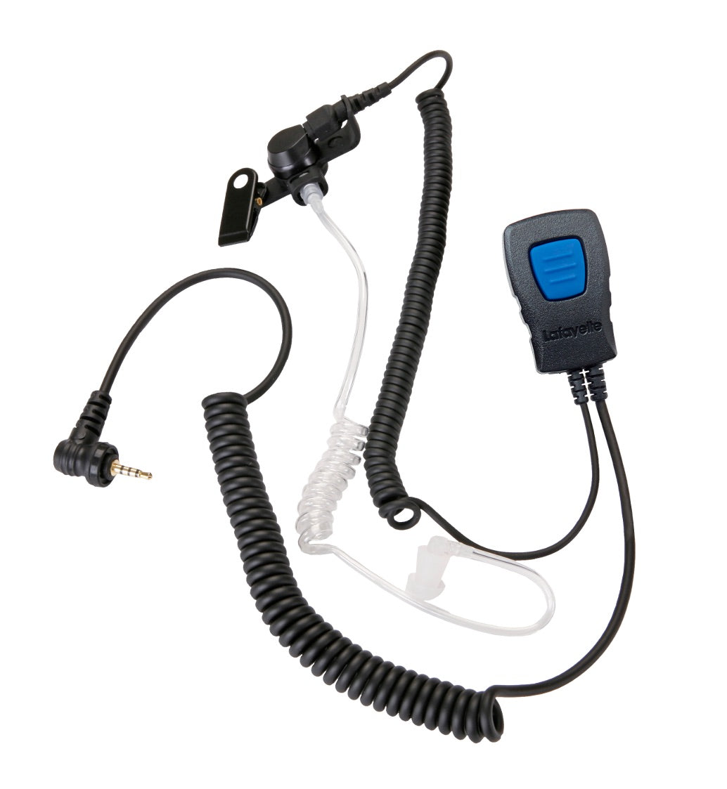 Miniheadset Security, 2,5 mm, Micro 4, 5 SVART / EN STL