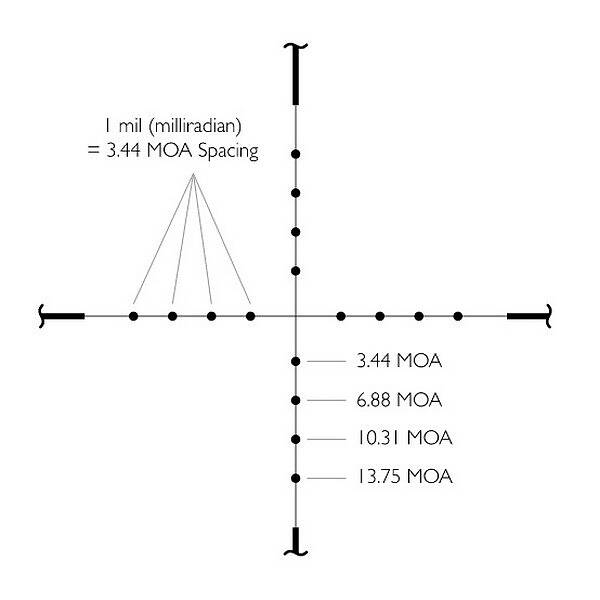 Vantage 3-9x40 AO, Riktmedel Mil Dot Belyst EN STL