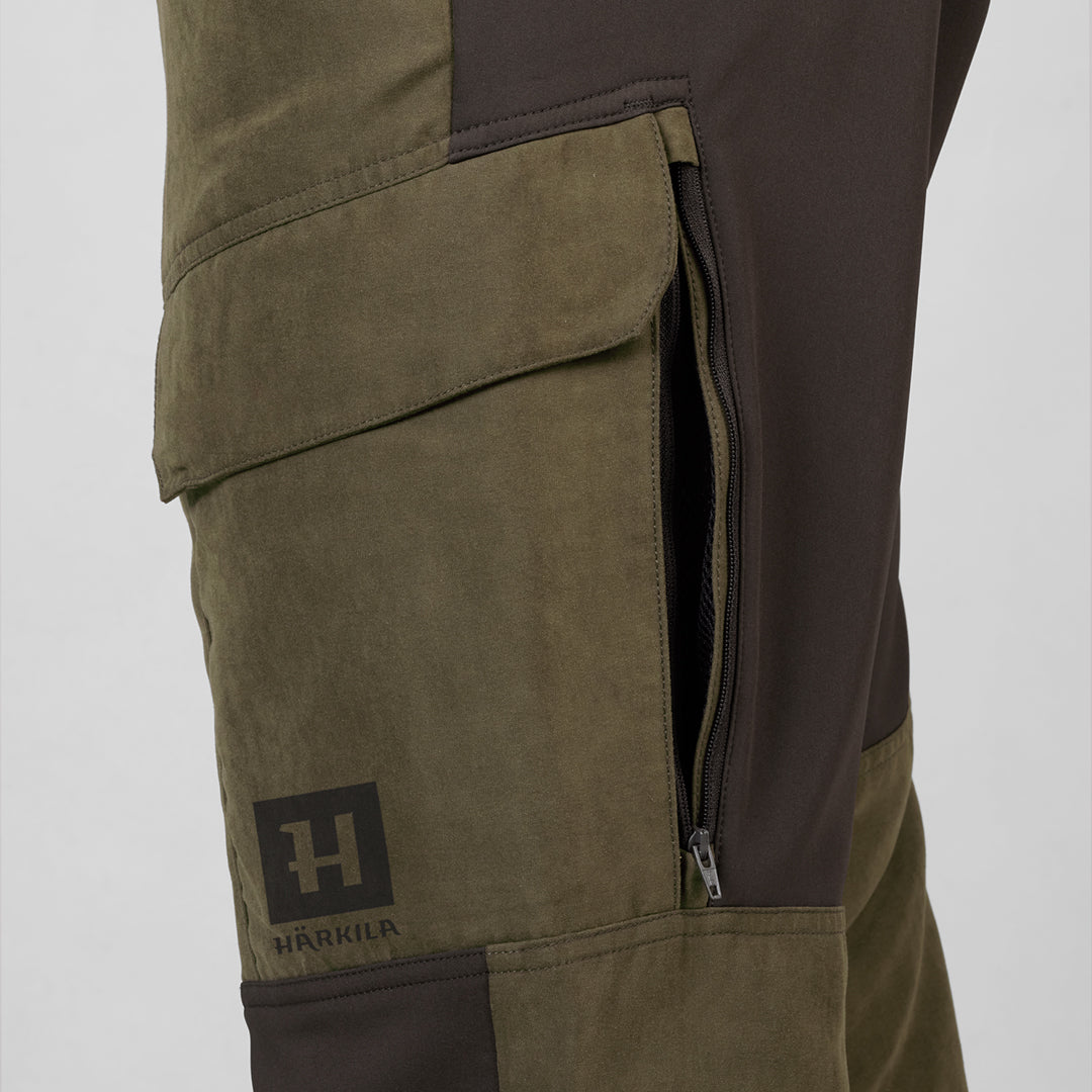 Scandinavian byxor WILLOW GREEN/DEEP BROWN / 46