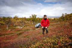 Kamko Fleece, Vändbar BRUN/RÖD / 3XL