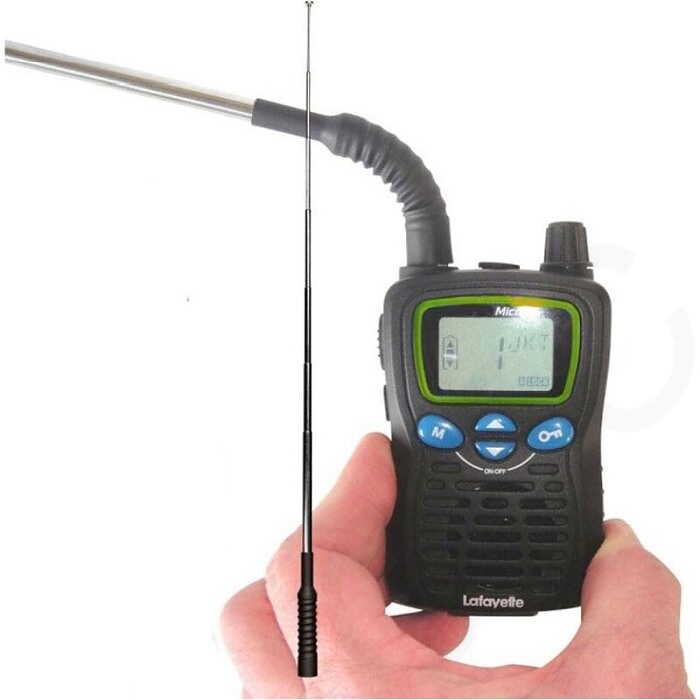 Teleskopant. 31 MHz svart TNC SVART / EN STL
