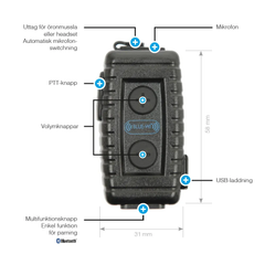 PRO-BT Nighthawk SVART / EN STL