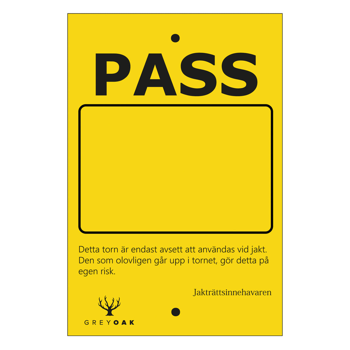 Passkylt Jakttorn YELLOW / EN STL
