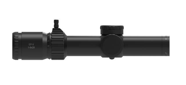 EP8 1-8x28 LPVO FFP KL BOX Belyst Kikarsikte 34 MM