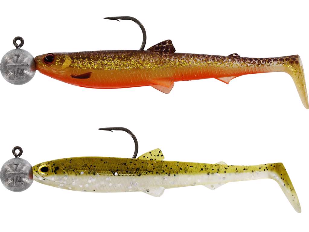 Bullteez Rigged N Ready 2-pack DARK WATER MIX / 9 CM OCH 7 GRAM