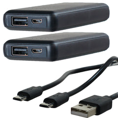 Värmeliner fingervante inkl powerbank BLACK / L/XL