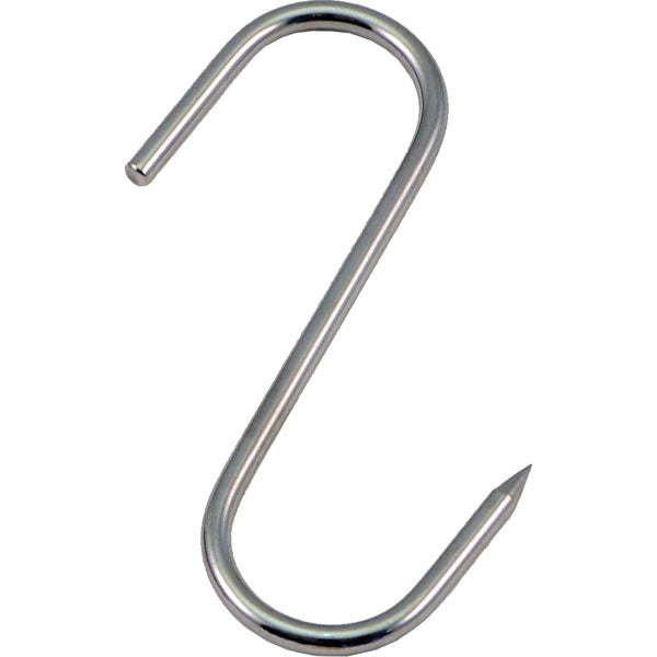 Slaktkrokar i rostfritt stål 140/5mm 2-pack SILVER / ONE SIZE