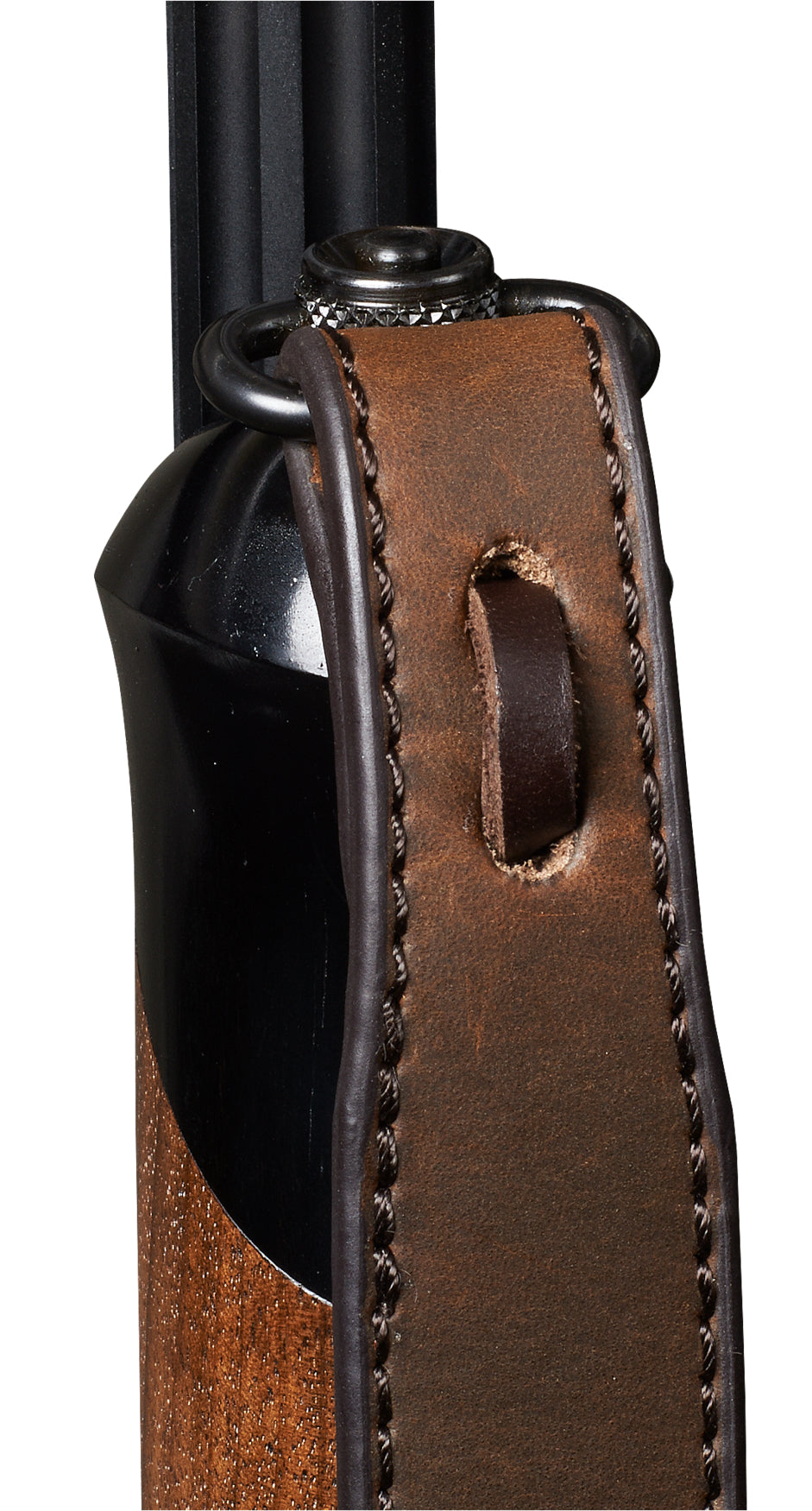 Vapenrem T/Hagelvapen i Läder 93cm DARK BROWN / 93 CM