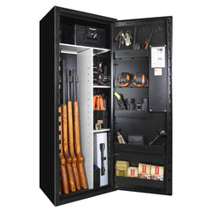 Vapenskåp Scandinavian Safe SP 88 med  brandbox Inkl Led-belysning och frakt! SVART / UTAN KODLÅS