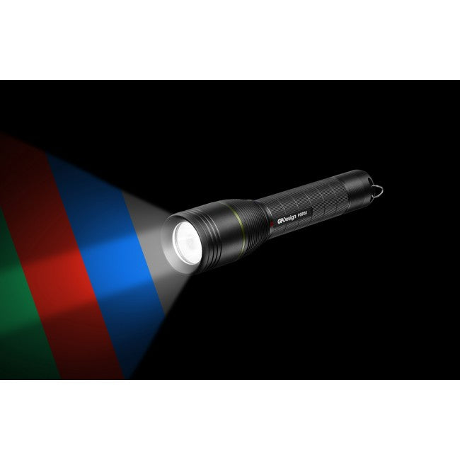 Design laddbar ficklampa Castor PSR51 SVART / ONE SIZE