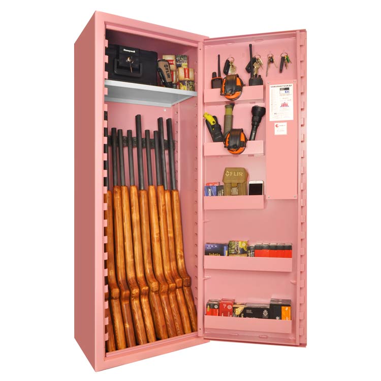 Vapenskåp SP 88 Inkl Led-belysning och frakt! PINK / NYCKELLÅS