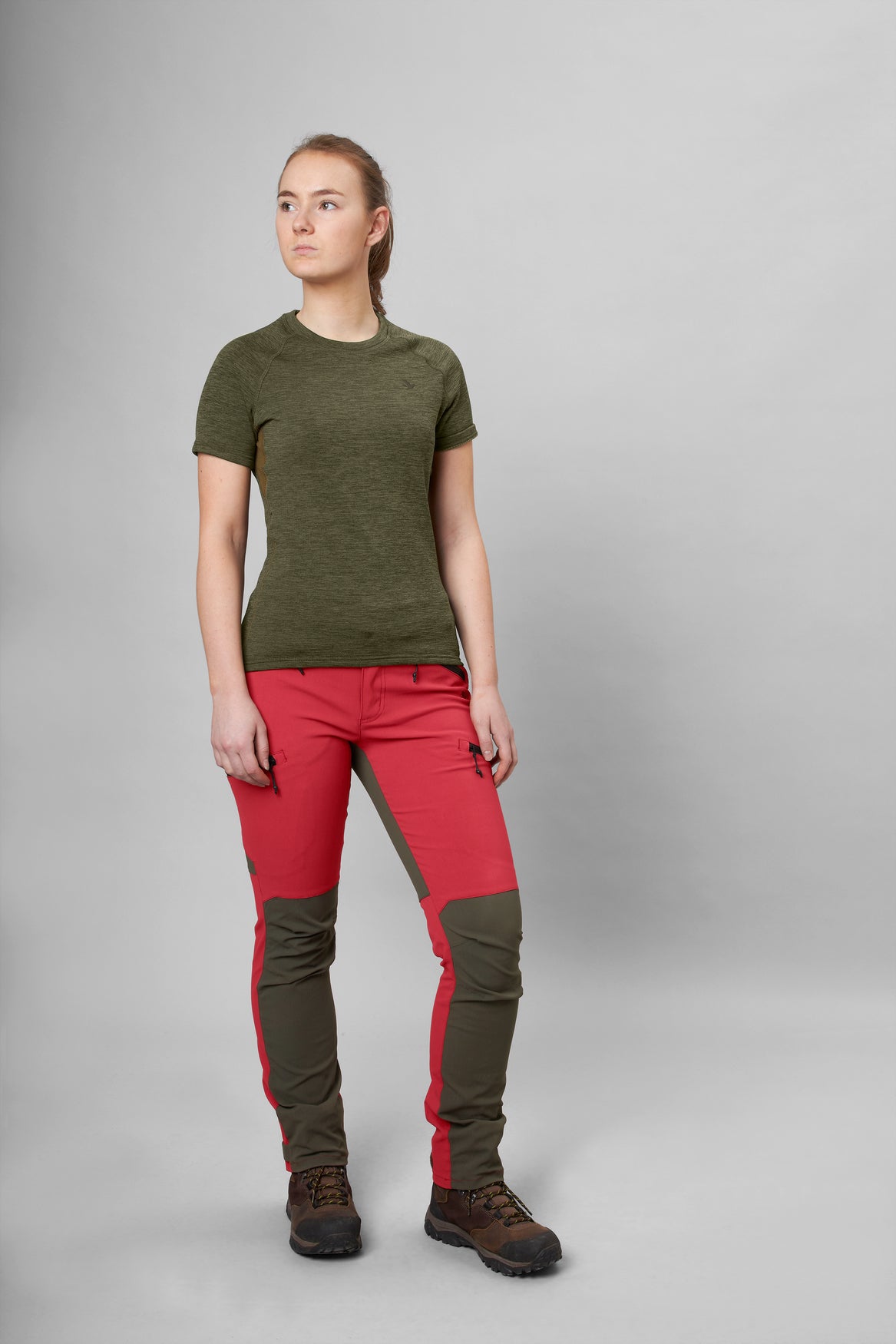 Active S/S T-Shirt Dam PINE GREEN / S