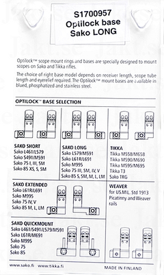 Optilock Bas EXTENDED (IV-V, S-L)