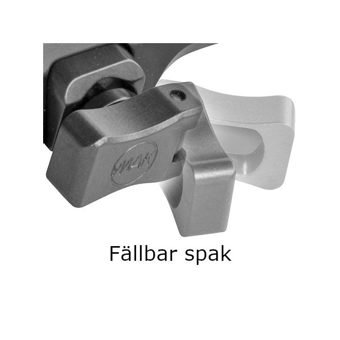 MAKuick för Merkel RX.Helix SVART / 1TUM/26MM, STANDARD SPAK, 2,5MM HÖJD