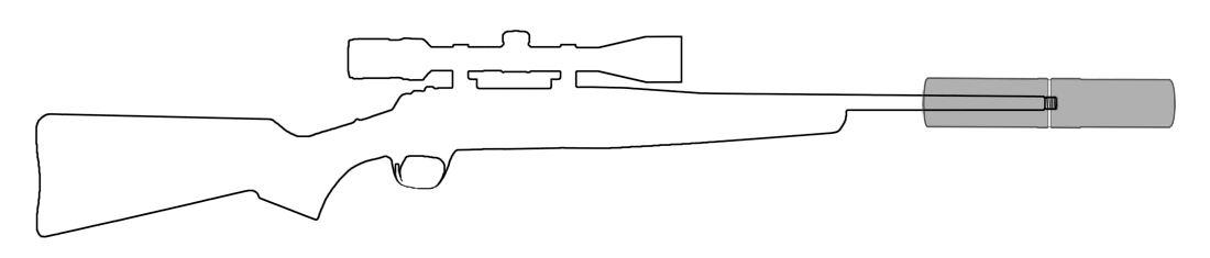 Ljuddämpare Stalon  X149 M12X1 / MAX CAL 375