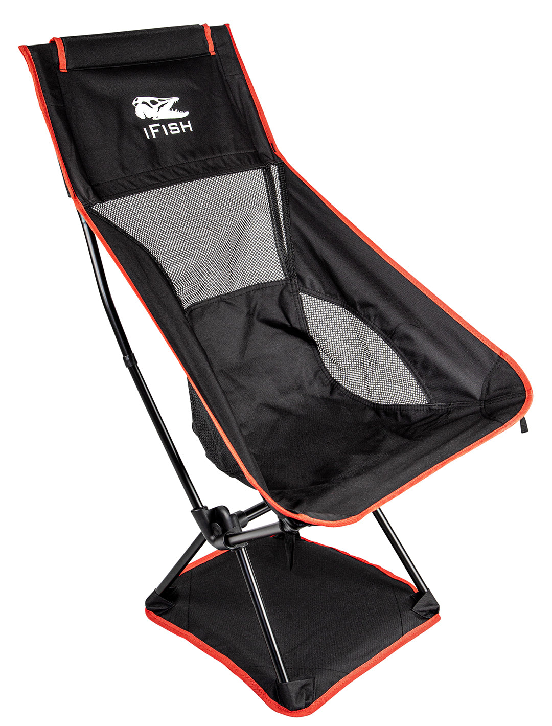 Campingstol Tronen SVART/RÖD / 58X89X36CM