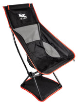 Campingstol Tronen SVART/RÖD / 58X89X36CM