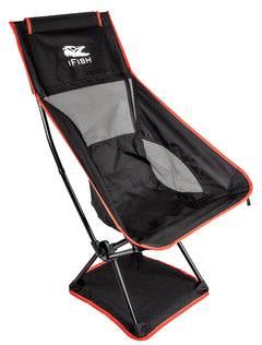 Campingstol Tronen SVART/RÖD / 58X89X36CM